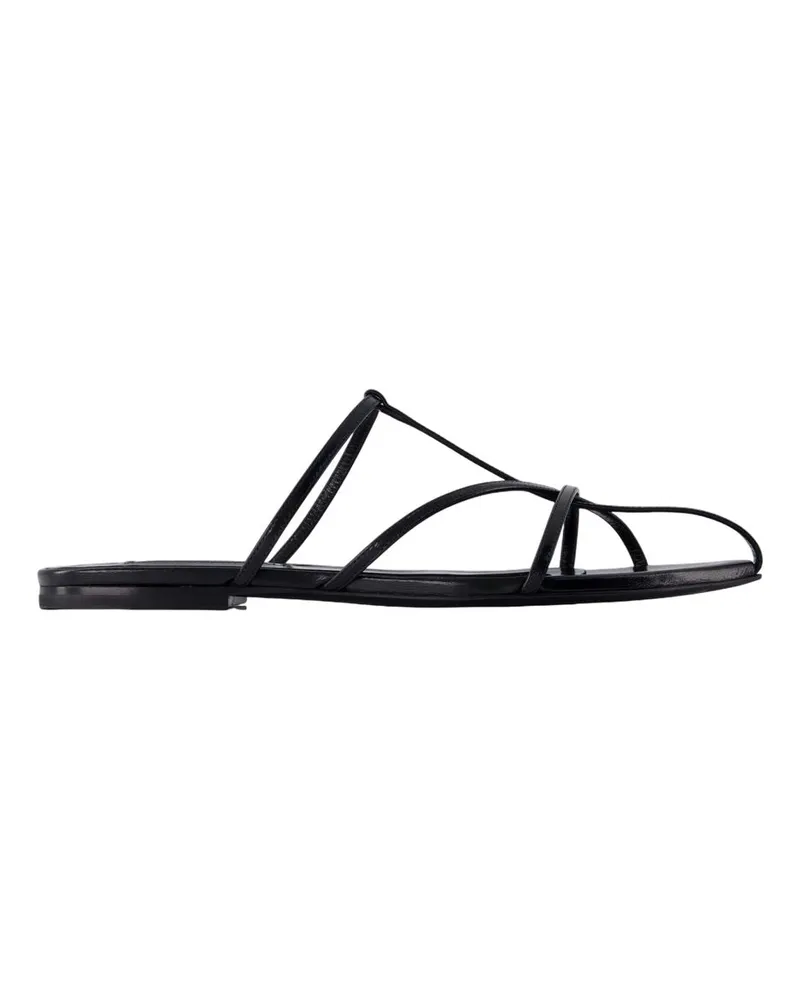 Jil Sander Sandalen  Leder Schwarz Black