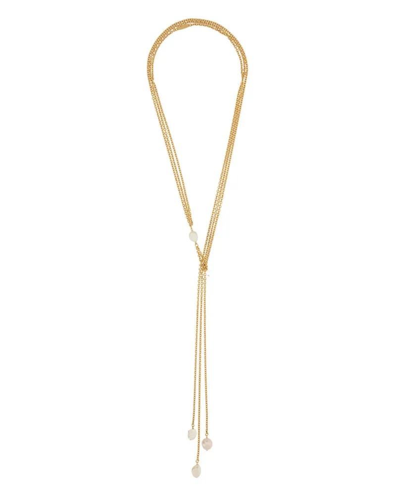 Golden Goose Golden Gans Halskette mit Perlen Gold