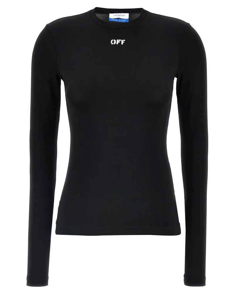 OFF-WHITE Off-White-Oberteil „Off Stamp Black