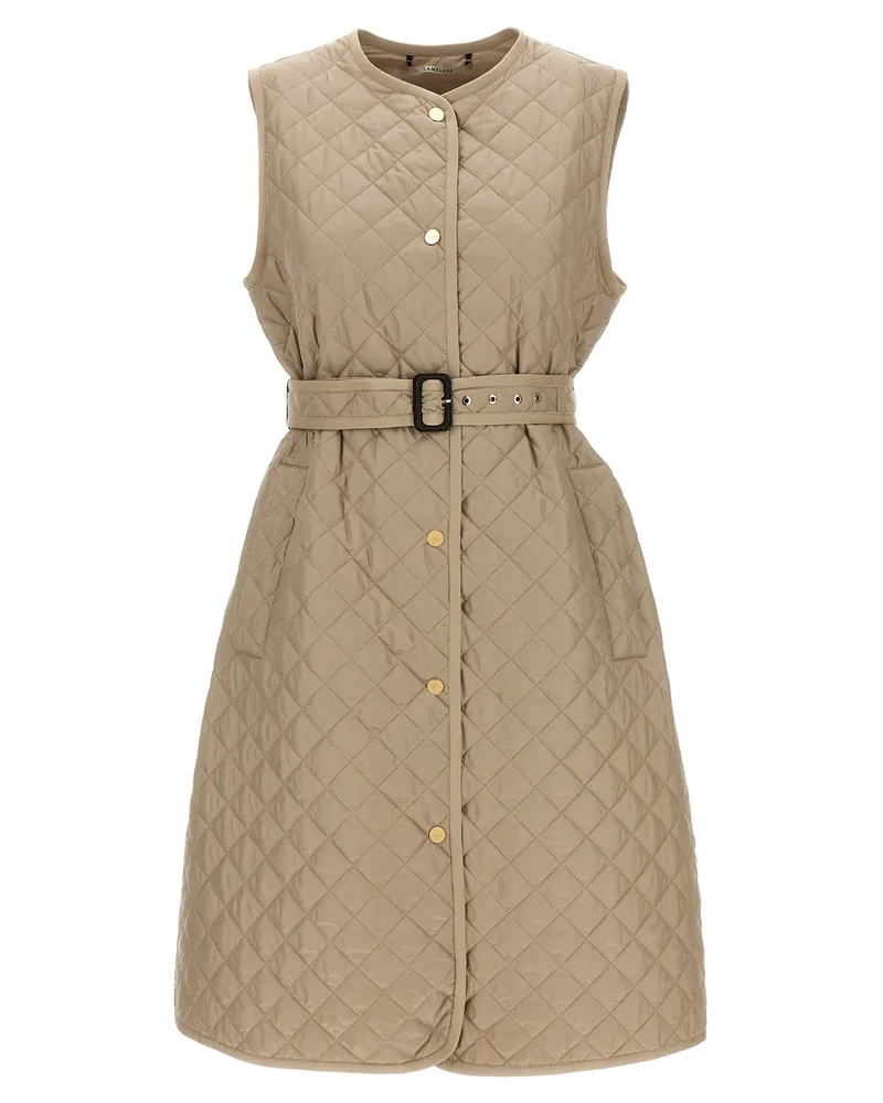 Max Mara Max Mara der Würfel 'Lauren' lange Weste Brown
