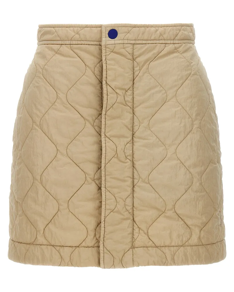 Burberry gesteppt Nylonrock Beige