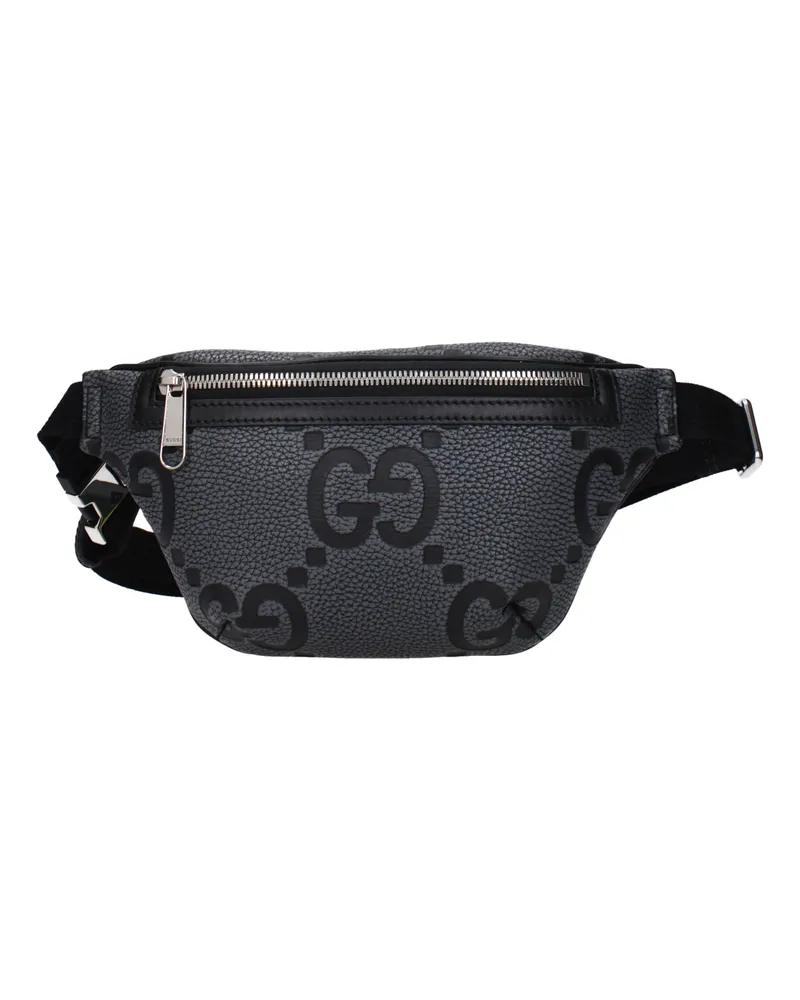 Gucci Rucksäcke und Messenger Bags Jumbo Herrens Leder Grau/Schwarz -