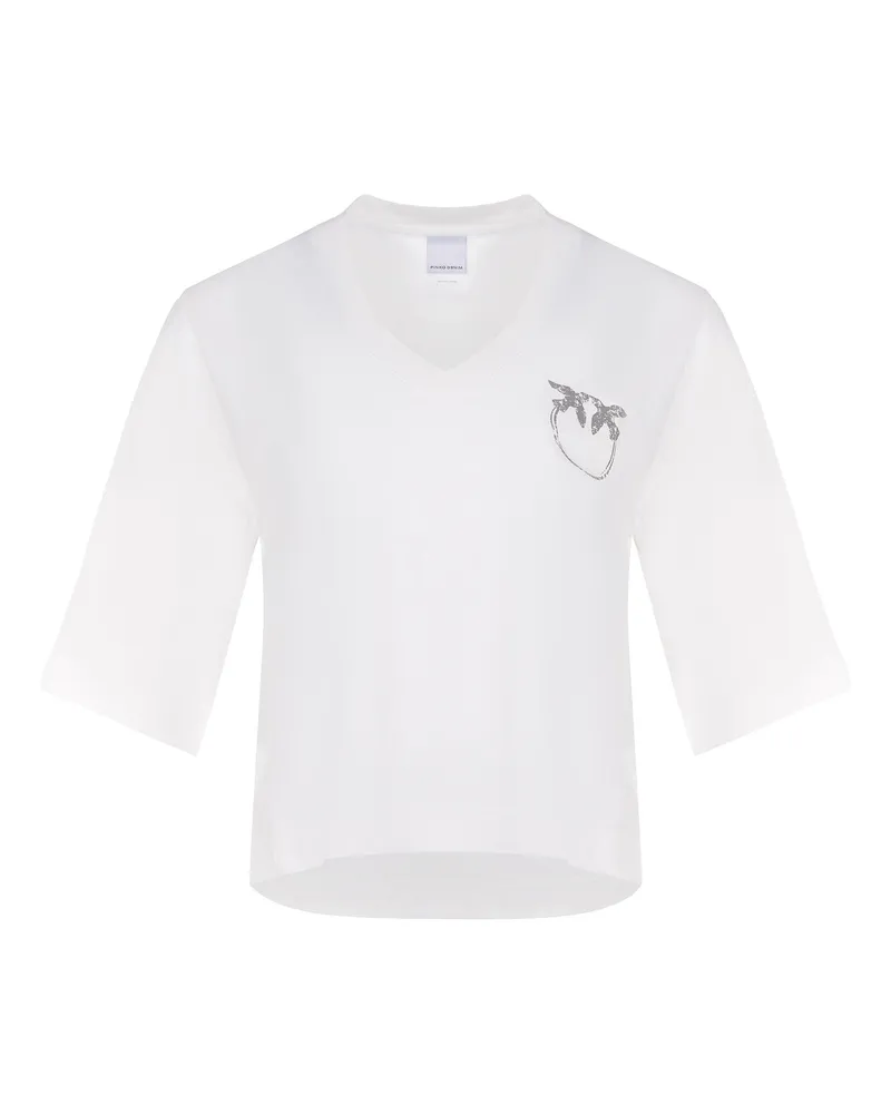 Pinko Suez" T -Shirt aus Baumwolle White
