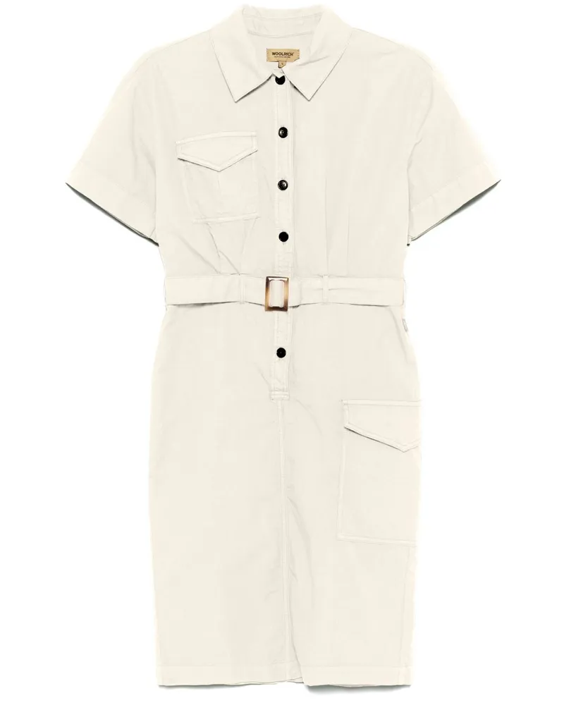 Woolrich Baumwollhemdkleid Beige