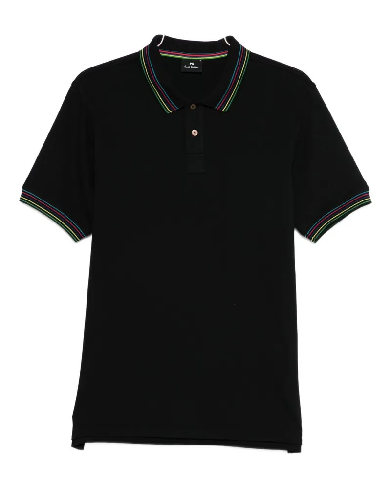 Paul Smith Baumwoll-Poloshirt Black