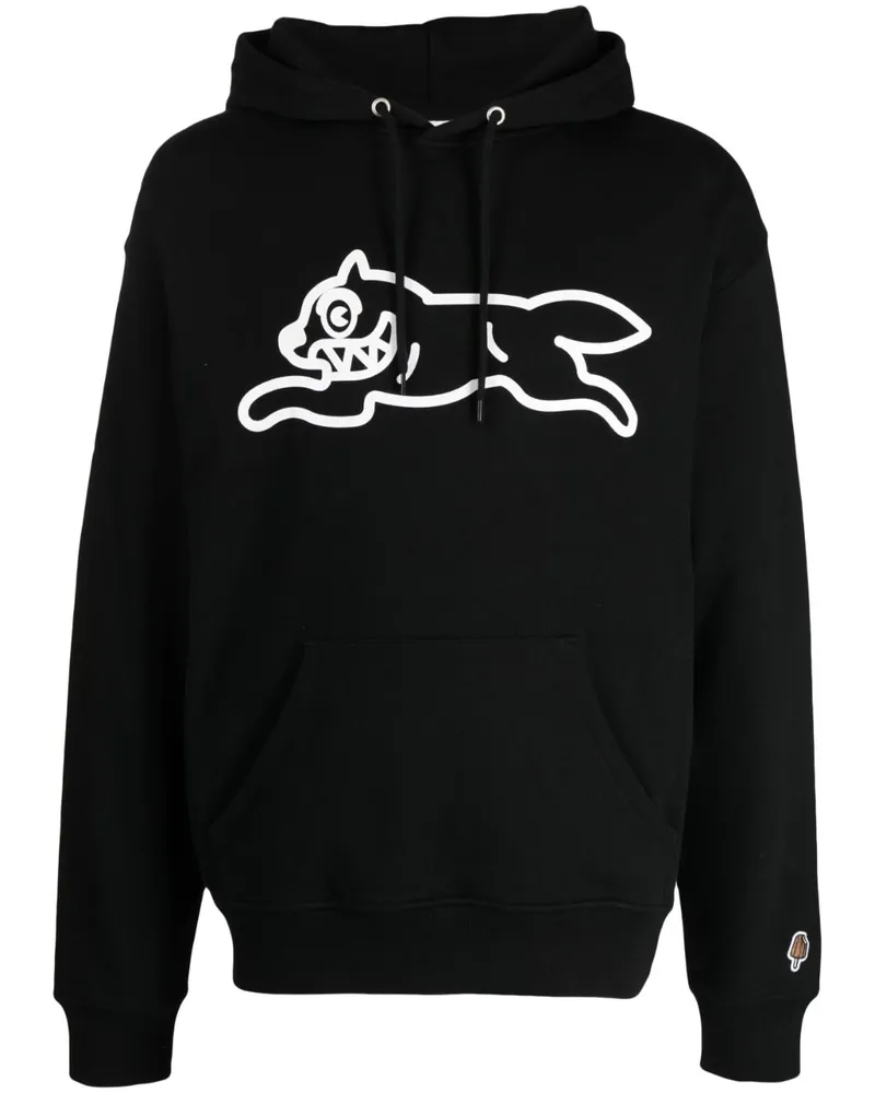 ICECREAM Running Dog Popover Hoodie Black