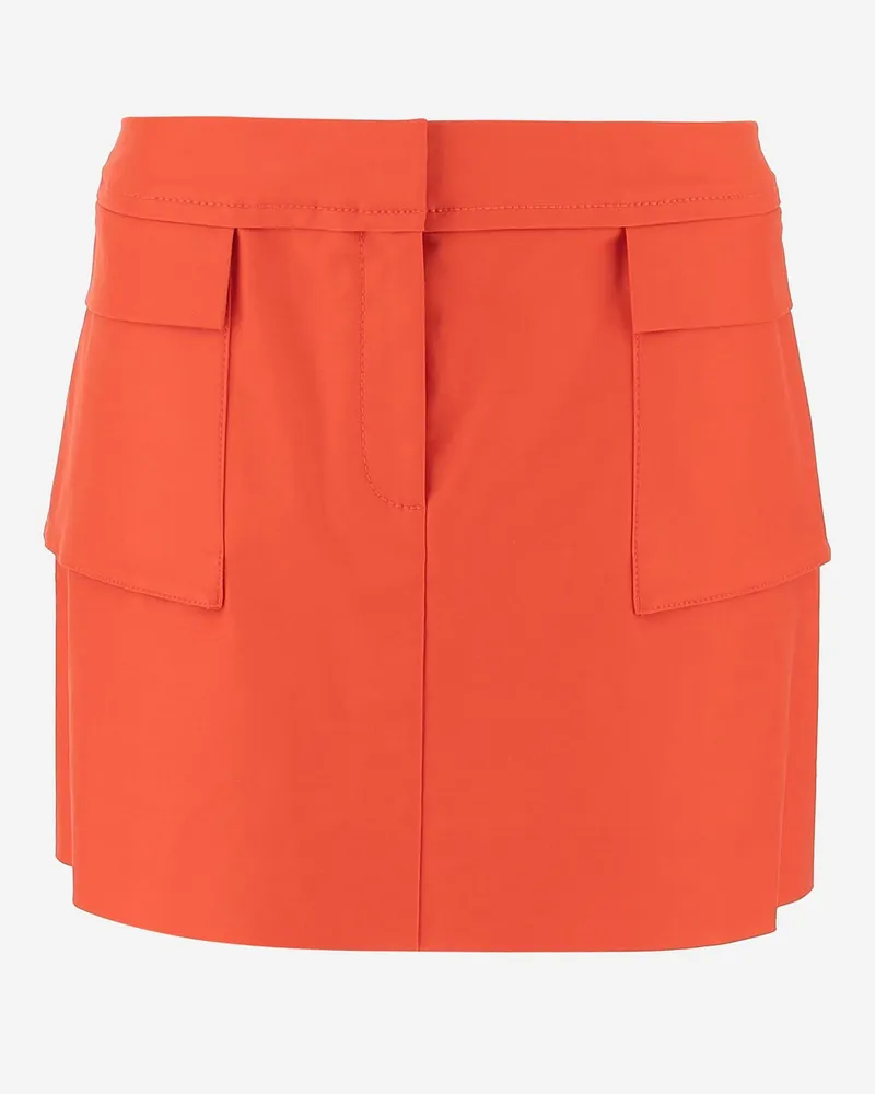 Tory Burch Stretch -Baumwollrock Orange