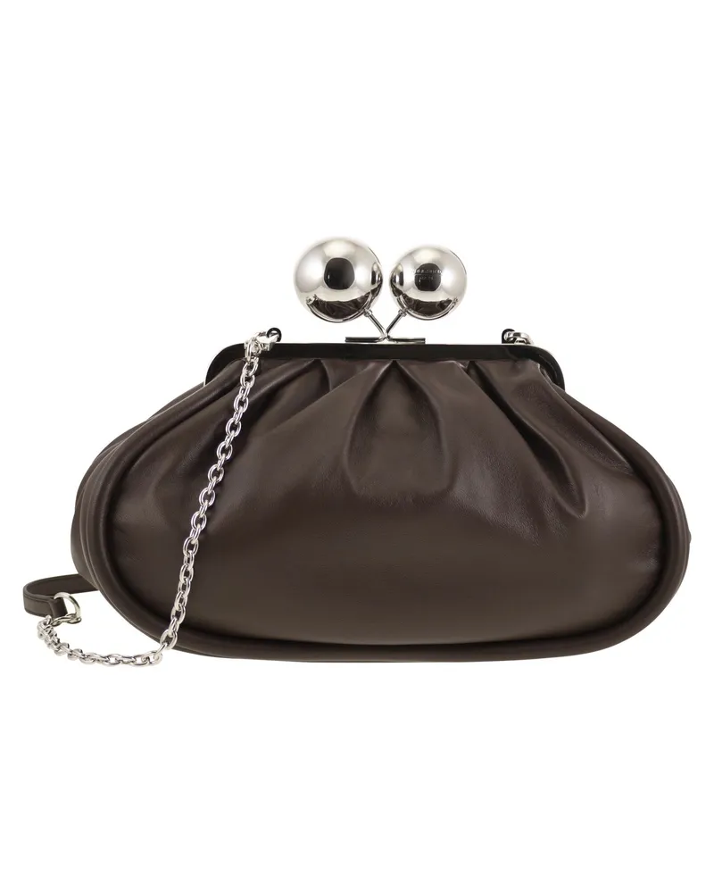 Max Mara Milvanew Sheepskin Medium Bag Brown