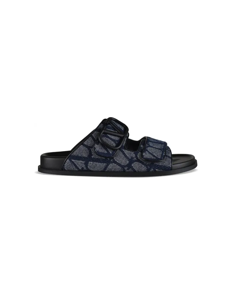 Valentino Garavani V Logo Sandalen Blue