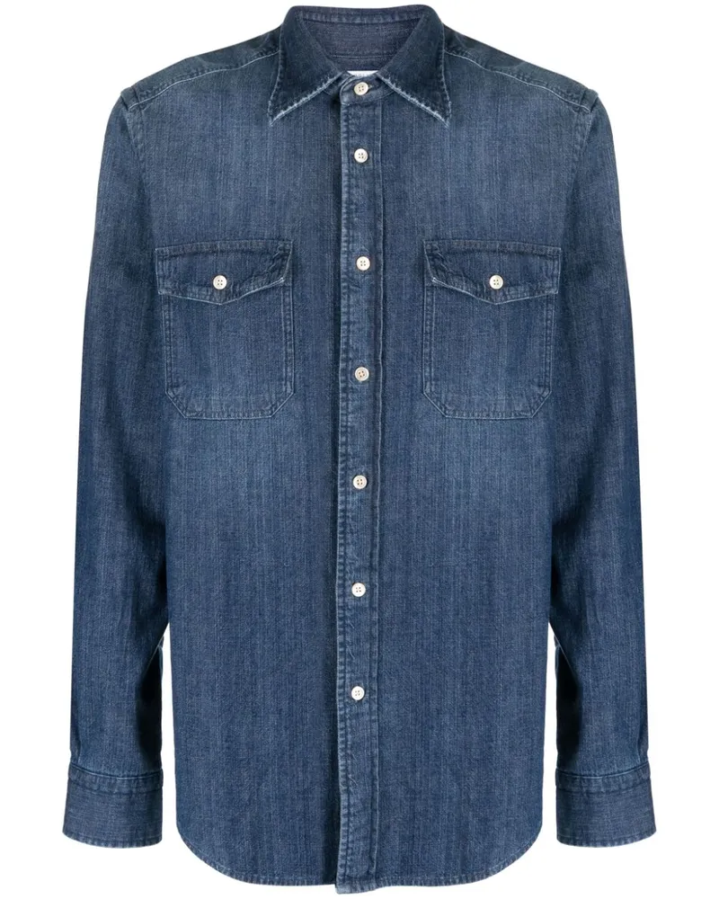 Boglioli Denim Button Down Shirt Denim
