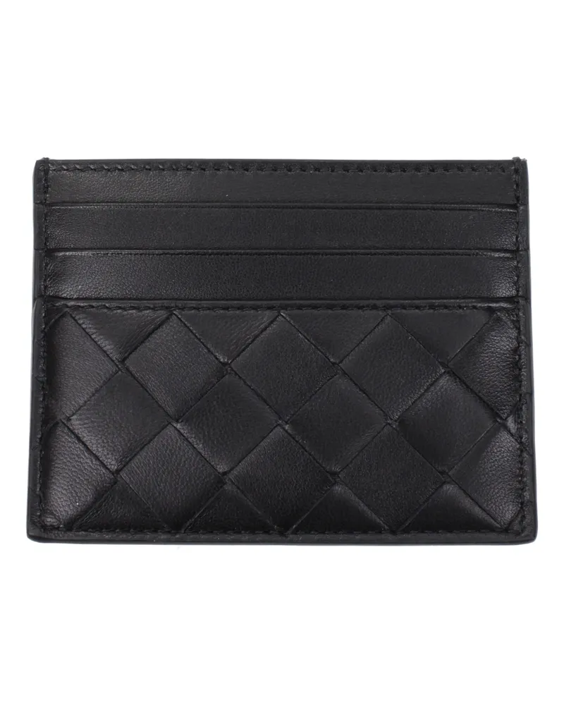 Bottega Veneta Damens Dokumentenhalter aus schwarzem Leder -