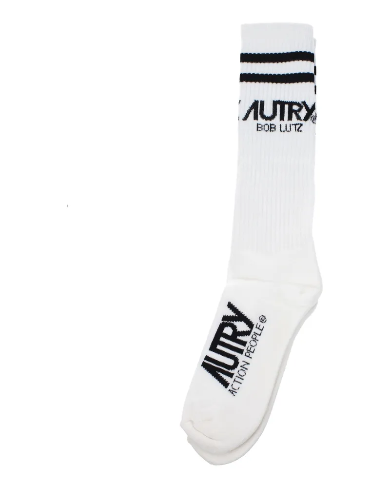 AUTRY Socken und Strümpfe für Damen Baumwolle Weiß/Schwarz -