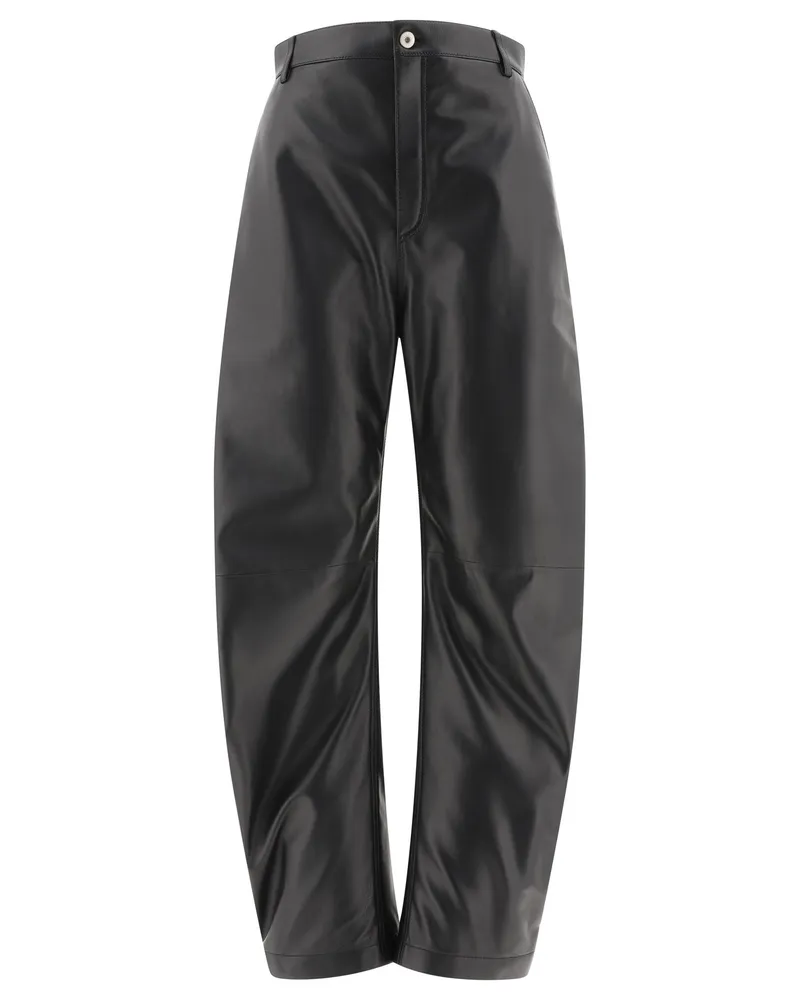 Loewe Ballonhose aus Nappa-Lammleder Black