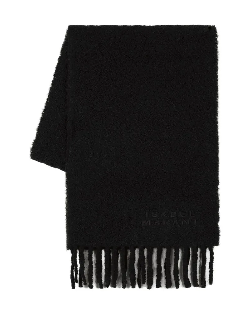 Isabel Marant Fouzy Gd Schal  Wolle schwarz Schwarz