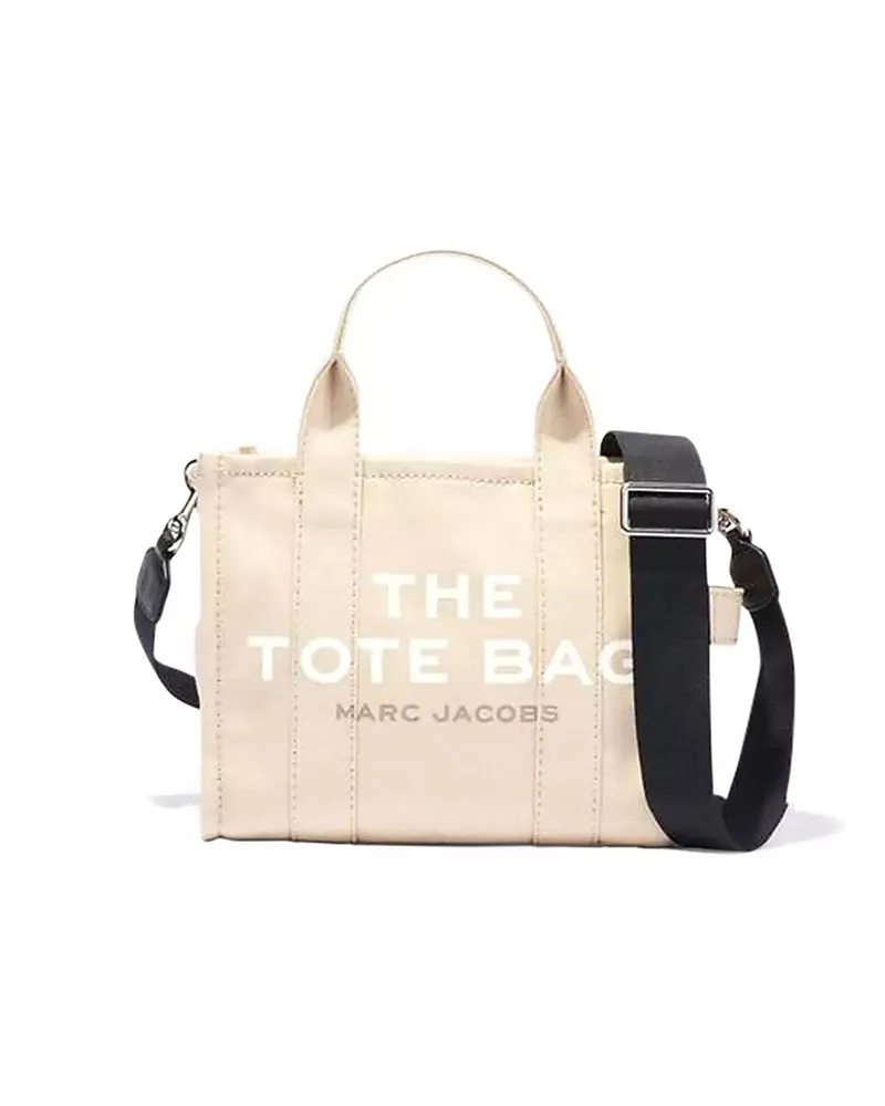 Marc Jacobs die Leinwand kleiner Einkaufstaschen Beige Toni