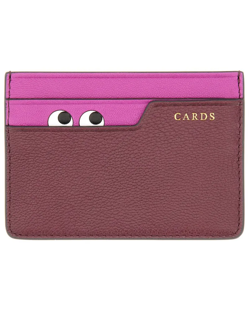 Anya Hindmarch Peeping Eyes" Kartenhalter Pink