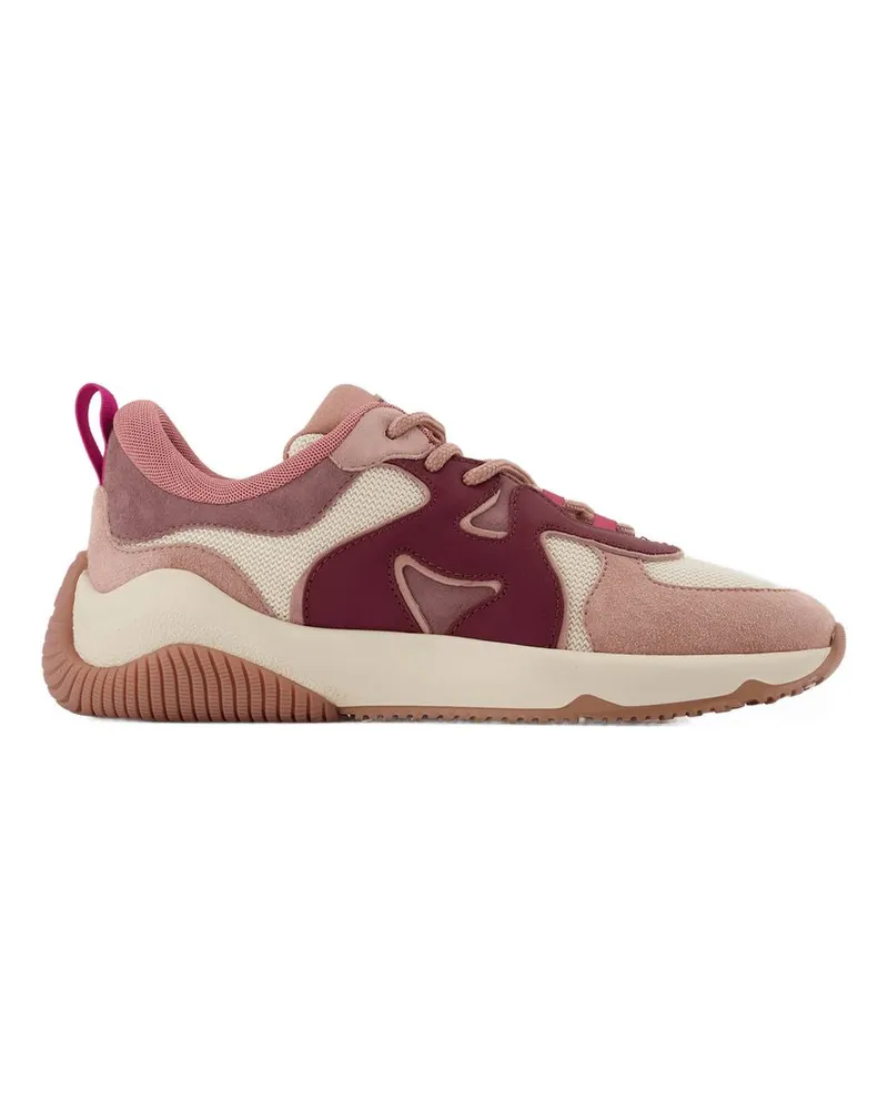 Hogan H597 Allacciato H -Sneaker in mehrfarbiger Leder Multicolor