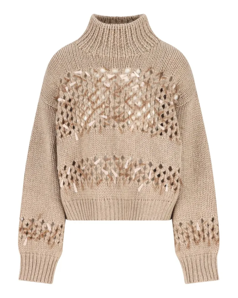 Brunello Cucinelli Pullover braun Brown