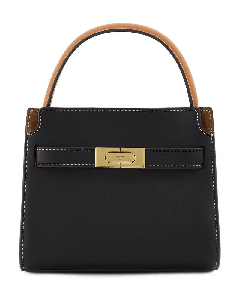 Tory Burch Lee Radziwill Petite Bag  schwarzes Leder Schwarz