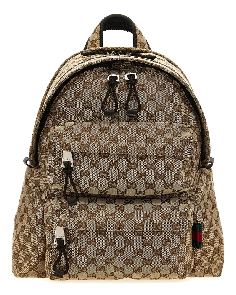 Gucci mittelgroßer Gg-Rucksack Beige