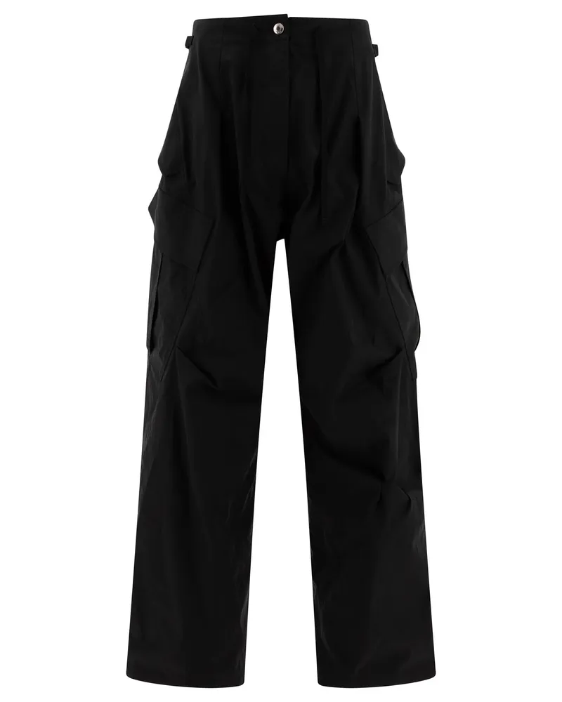 Alexander McQueen Alexander MC Queen übergroße Frachthosen in Übergröße Black