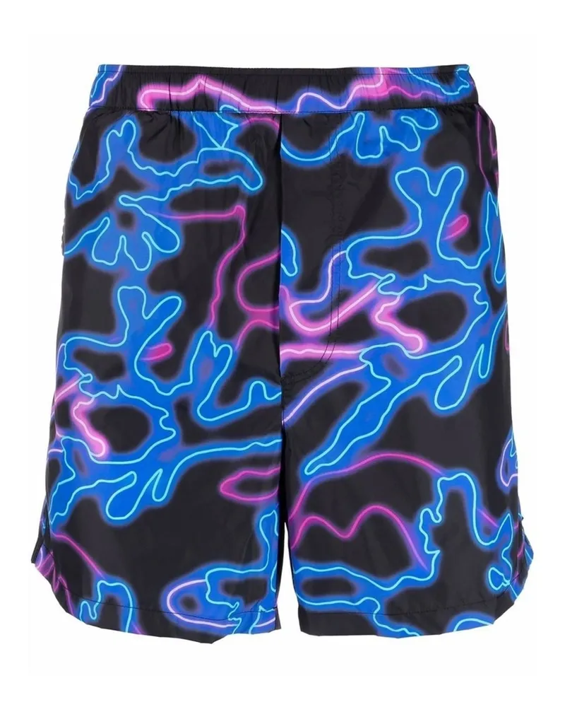 Valentino Garavani Valentino Neondruck Schwimmshorts Black