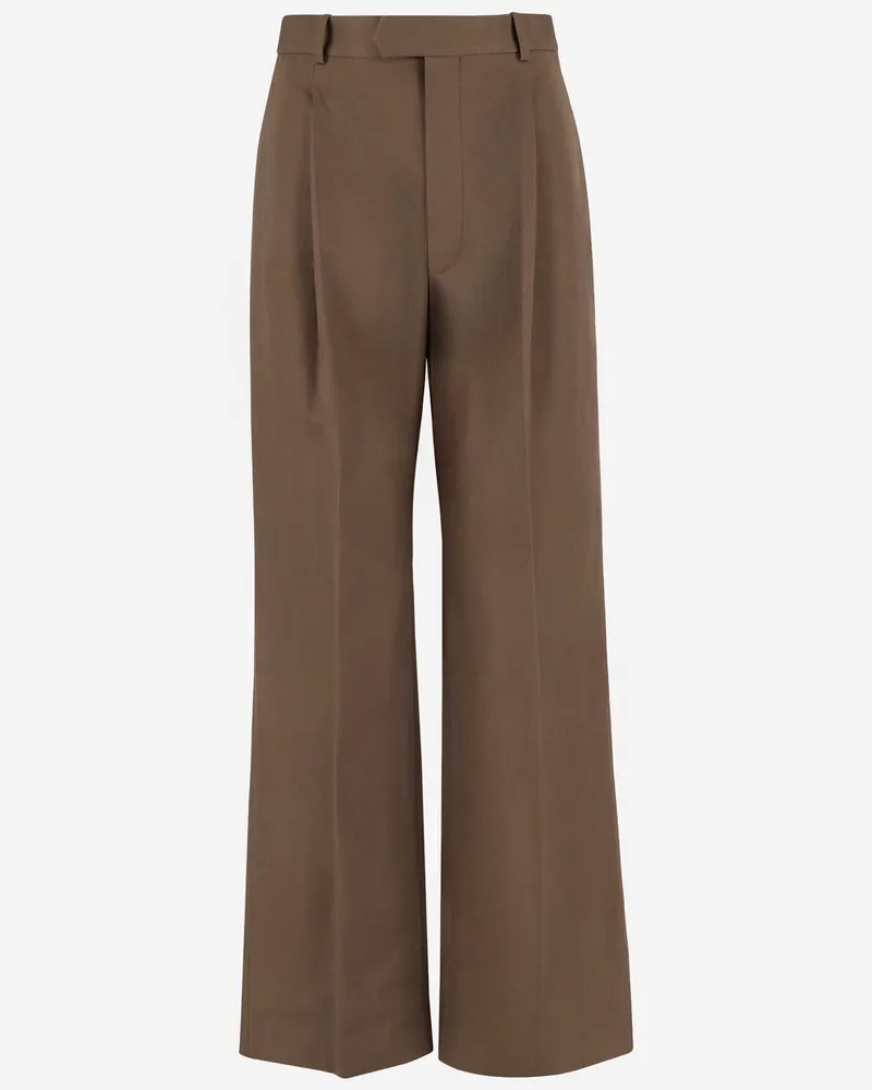Carven Baumwollhosen Brown