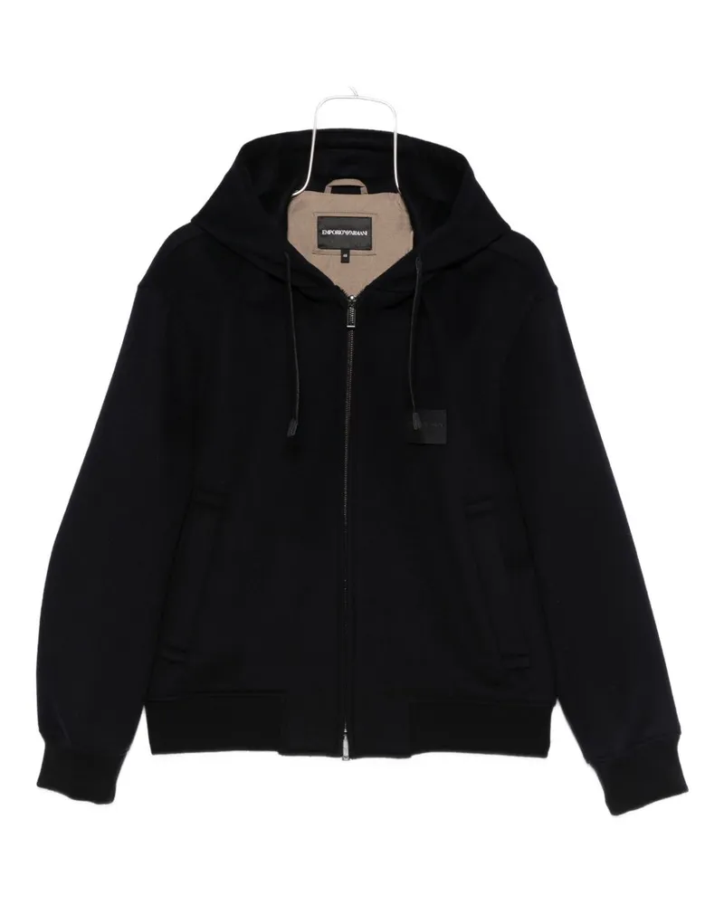 Emporio Armani Wollblousonjacke Blue