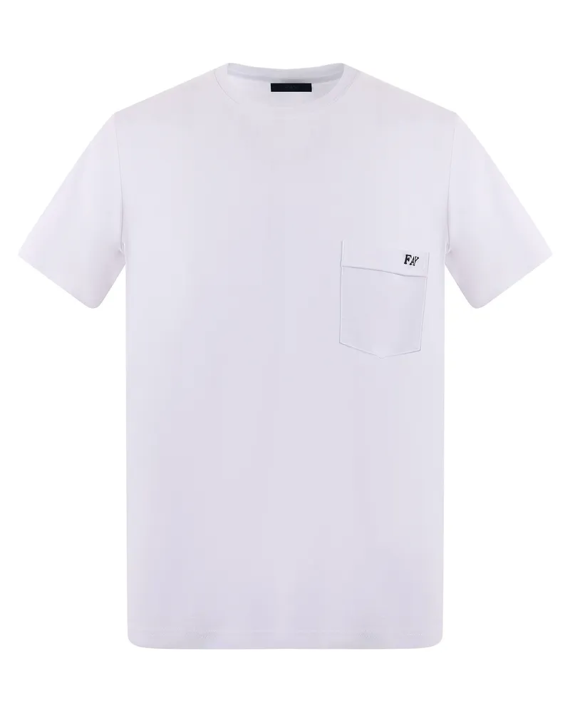 Fay Cotton T -Shirt White