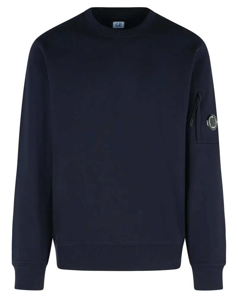 C.P. Company C.P. Firma 'aufgewachsen' blaues Baumwoll -Sweatshirt Blue