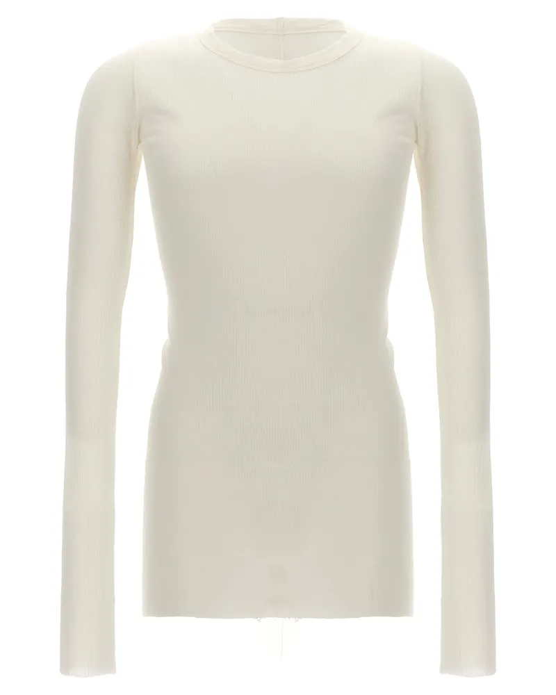 Rick Owens Rib Ls T' T-Shirt White