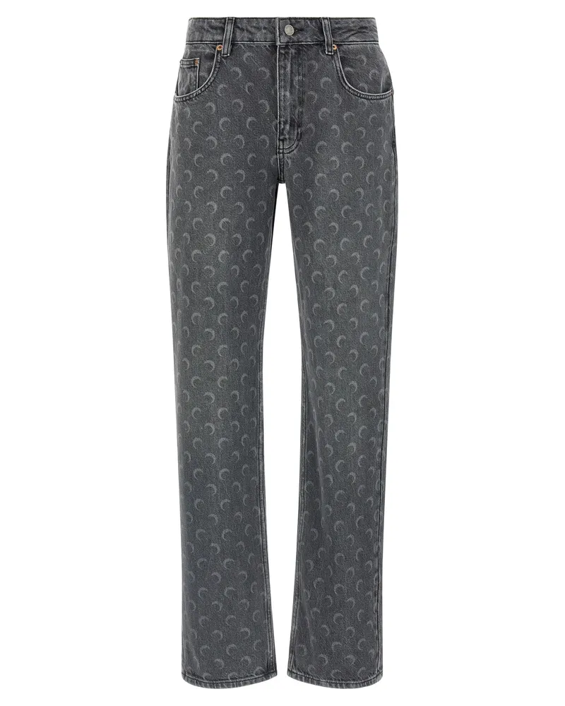 Marine Serre Moon“-Jeans Gray