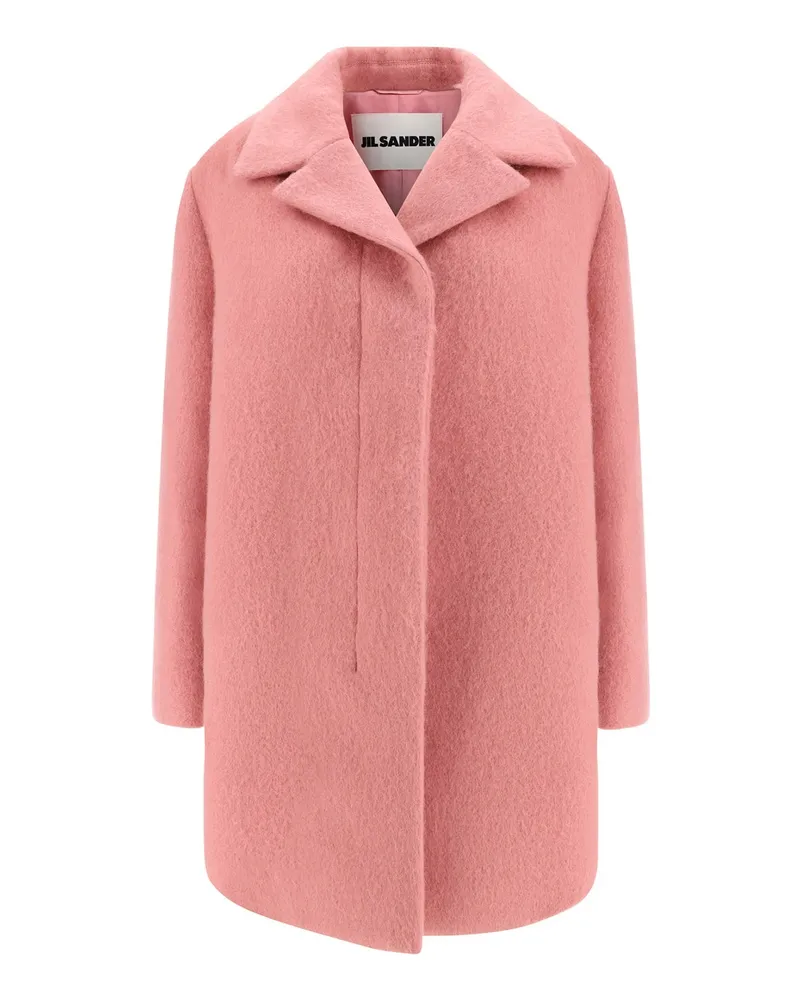 Jil Sander Wool Kaban Mantel Rosa