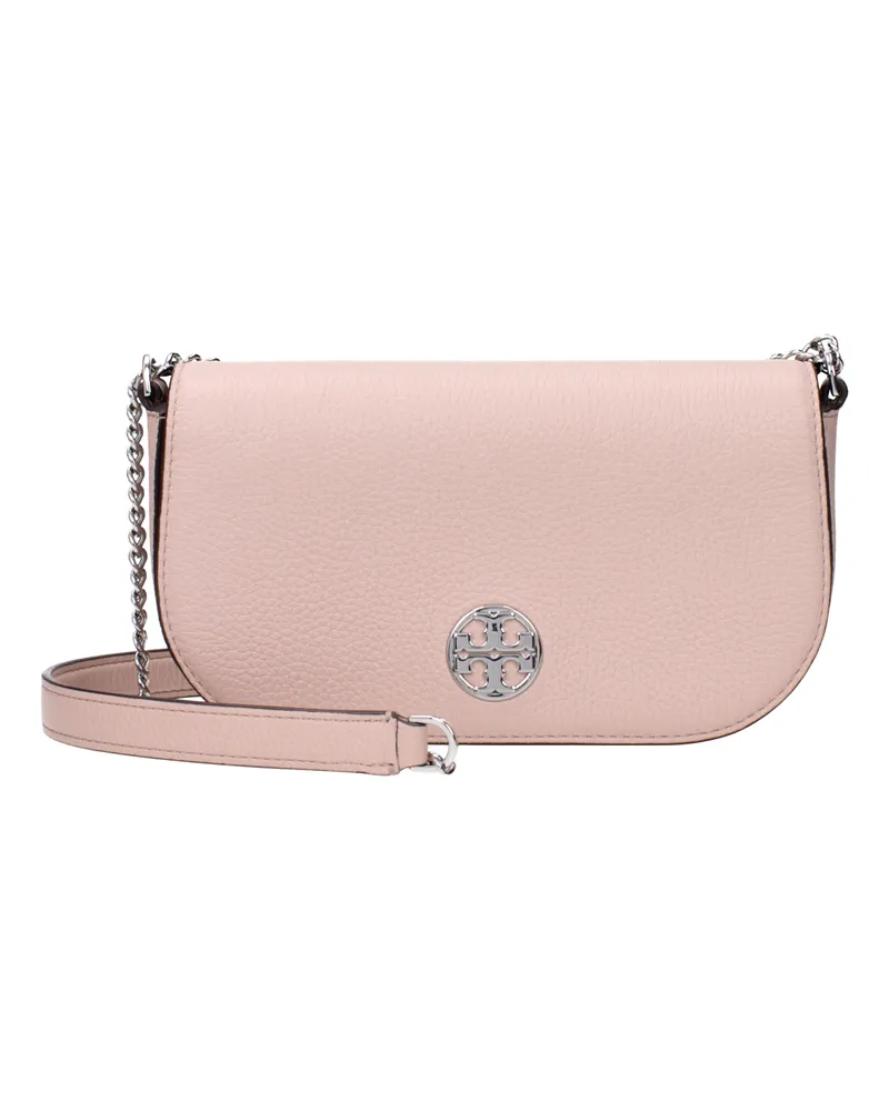 Tory Burch Chelsea Umhängetasche für Damen aus rosa/silberfarbenem Leder -