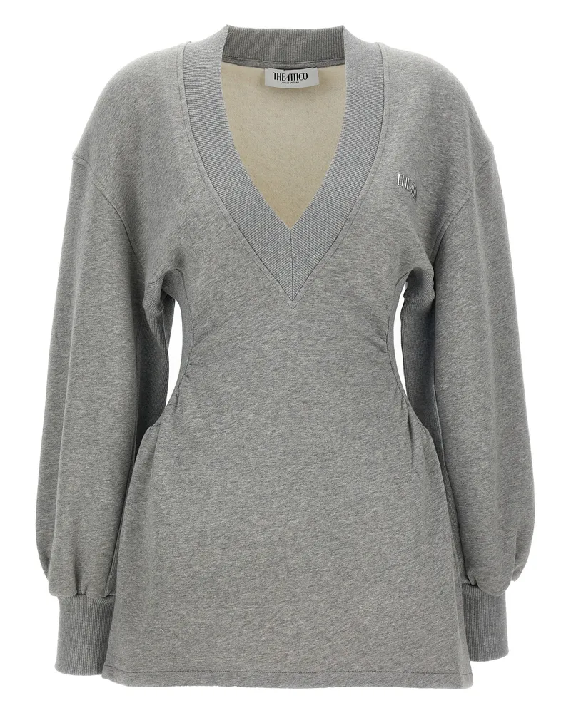 ATTICO Das Attico Sweatshirt -Kleid Gray