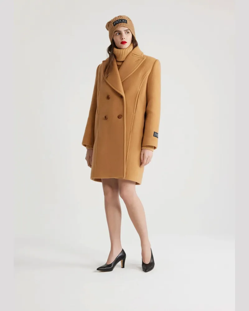 Patou Coats Beige Beige