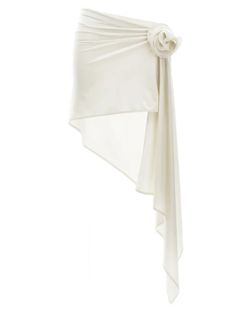 Magda Butrym Asymmetrischer Minirock White