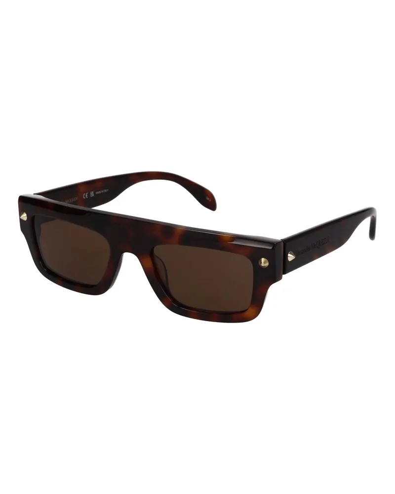 Alexander McQueen Frauen 's Sonnenbrille Acetat Brown/Leopard -