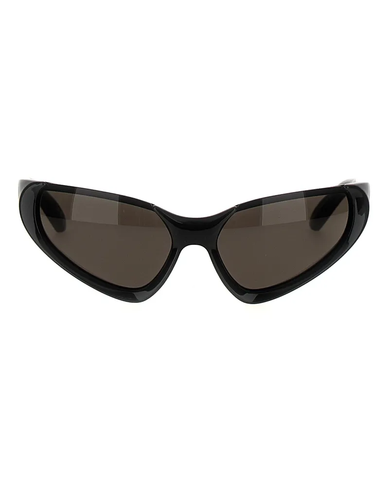 Balenciaga Xpander Rect' Sonnenbrille Schwarz