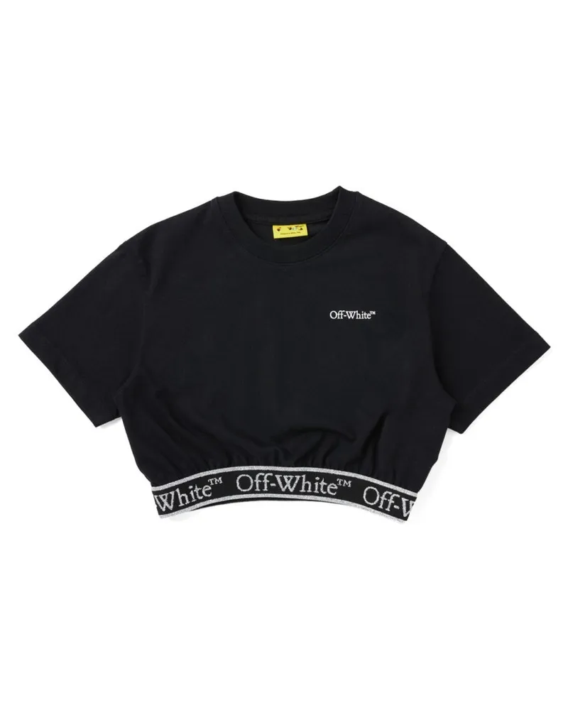 OFF-WHITE Crop T -Shirt mit Logo Black