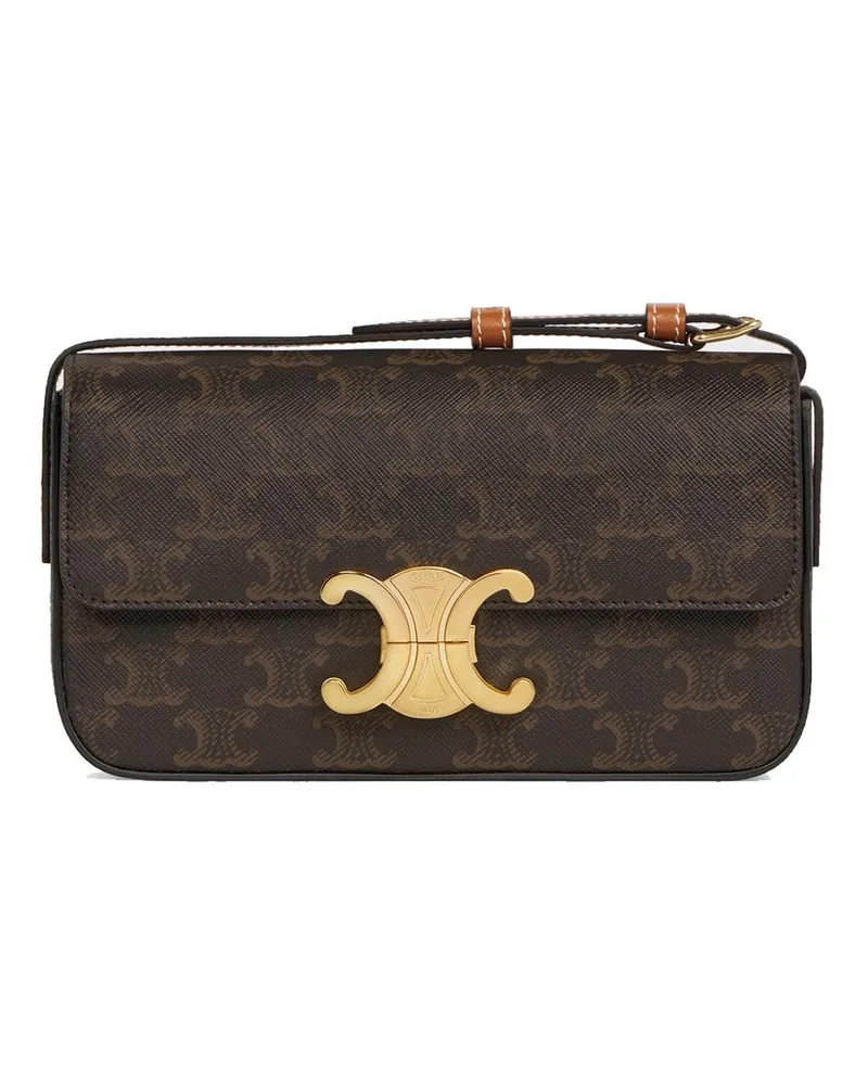Celine Claude Triomphe Umhängetasche Brown