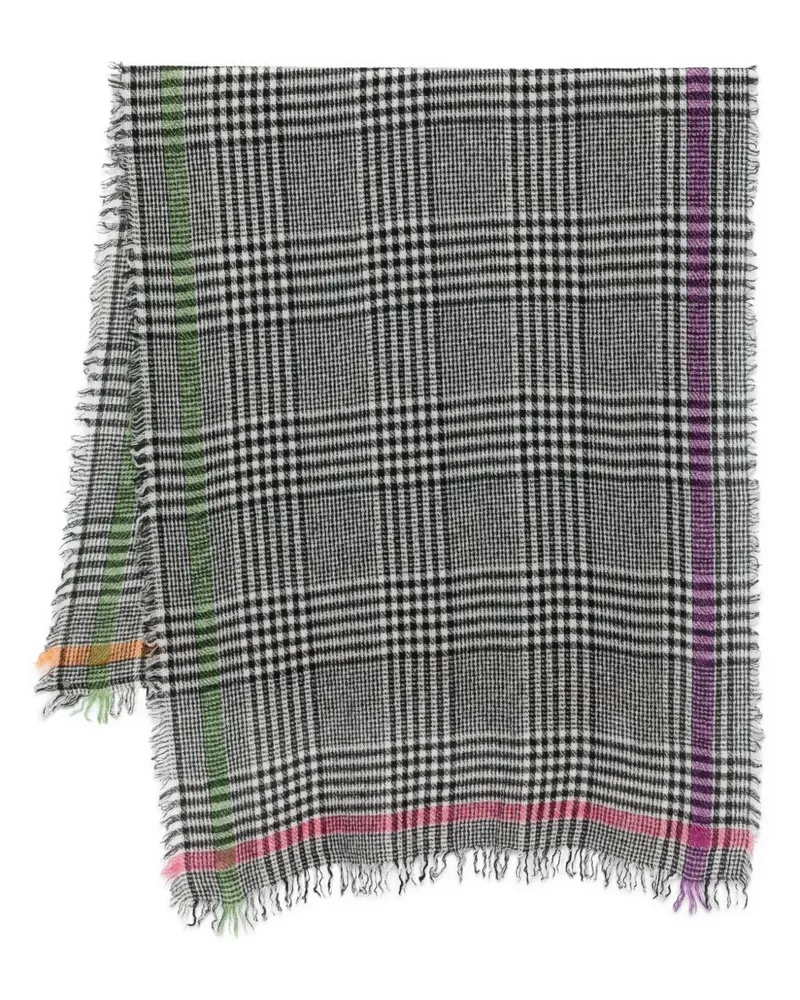 Faliero Sarti Multi Prince Wolle und Kaschmirschal Grey