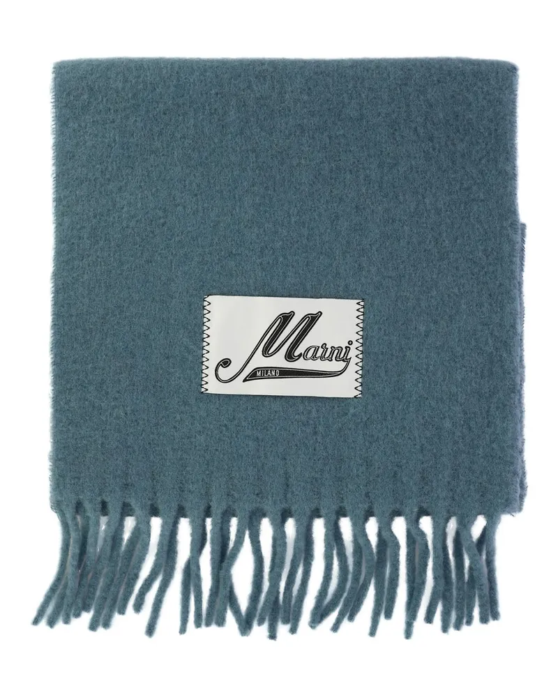 Marni Schal mit Logo-Aufnäher Light
