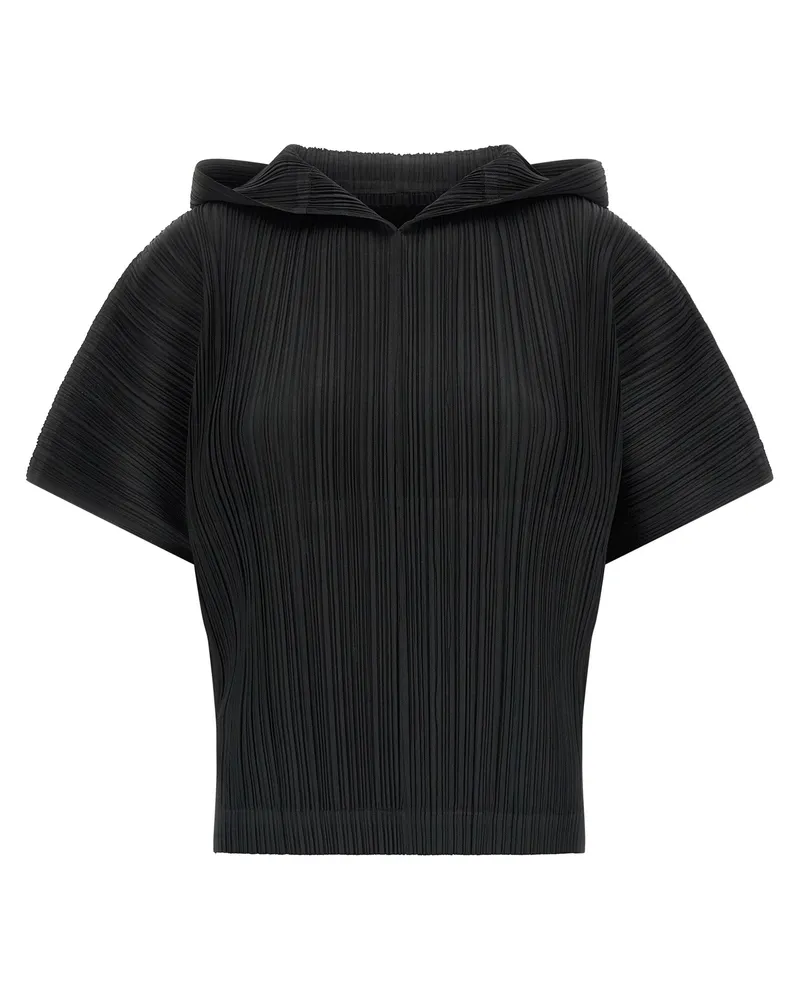 Issey Miyake Falten bitte Issey Miyake 'monatliche Farben: August' Top Black