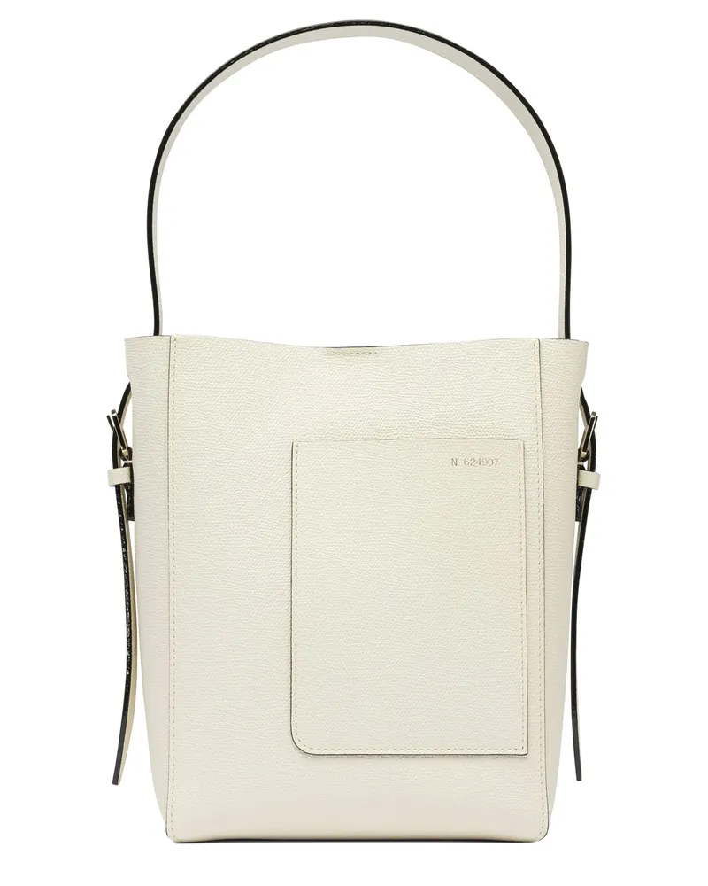 Valextra Soft Mini“ Beuteltasche White