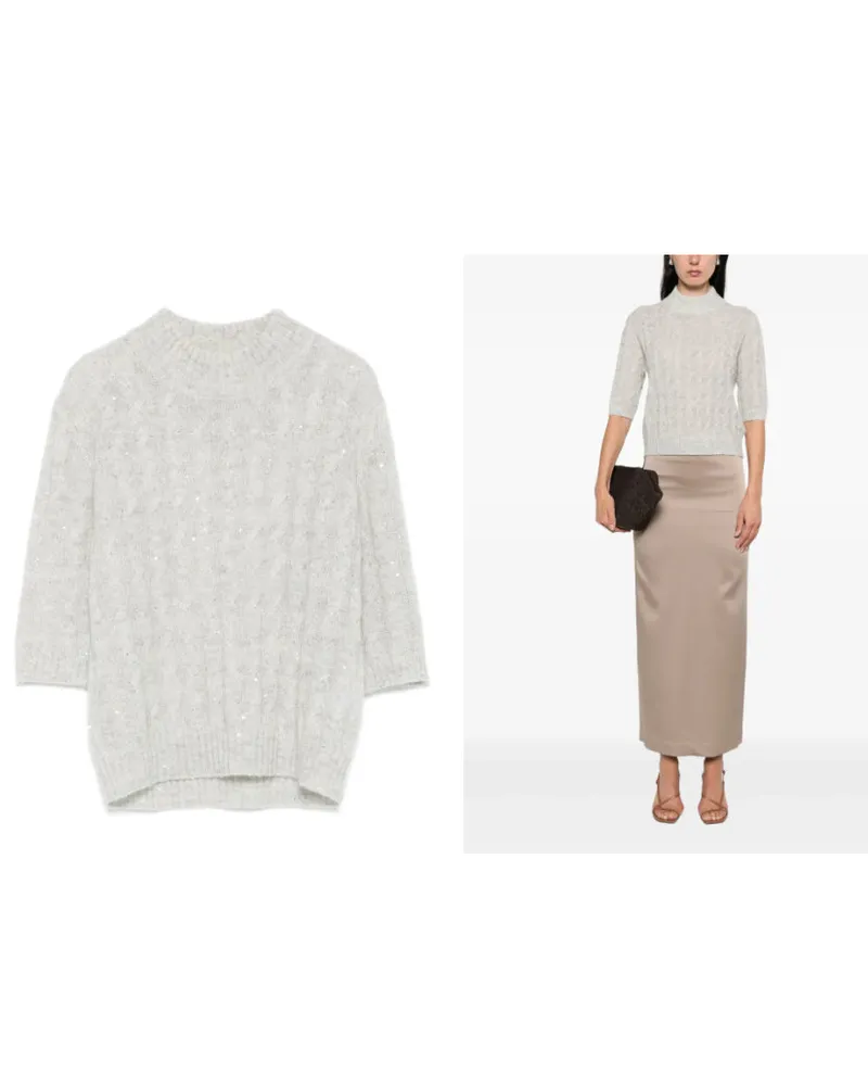 Brunello Cucinelli Pullover Ghiaia