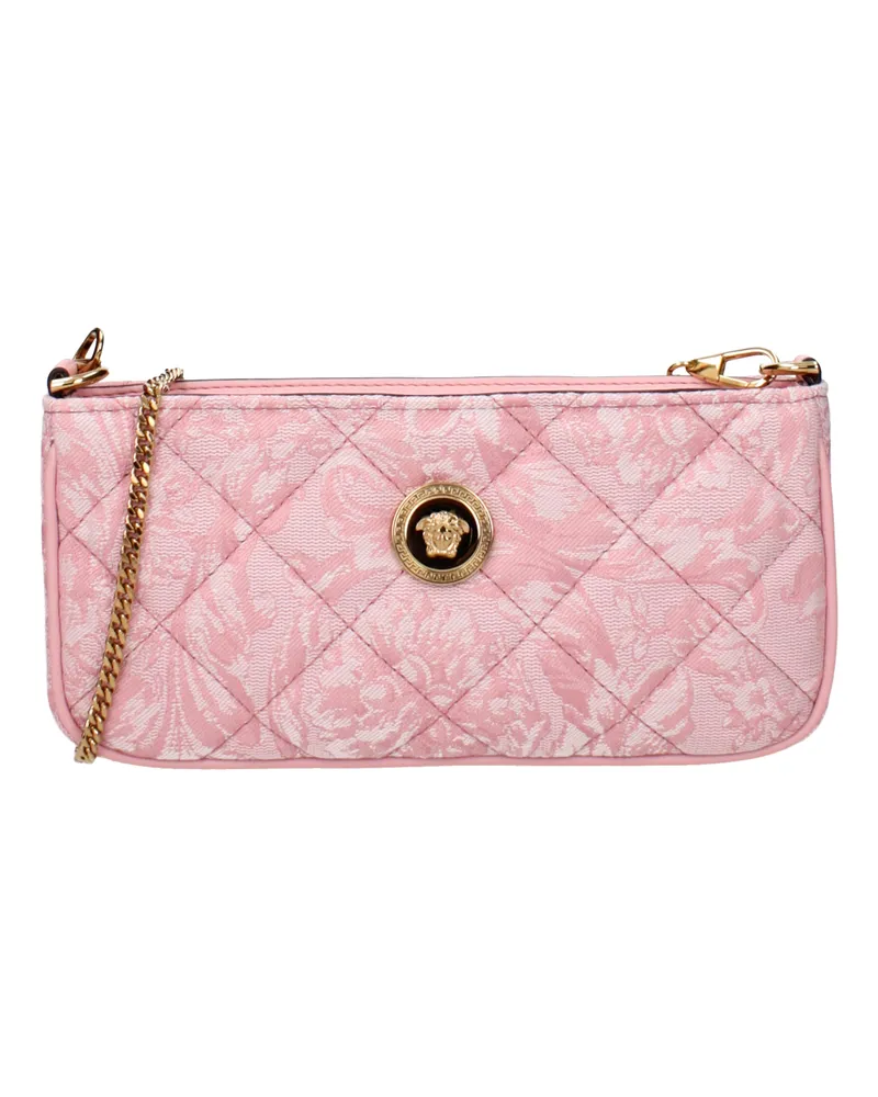 Versace Damens Umhängetasche aus rosa Stoff -