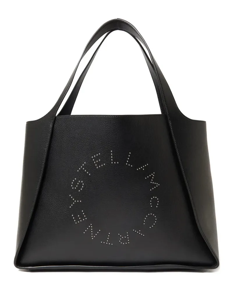 Stella McCartney Tragetasche mit Logo-Detail Black