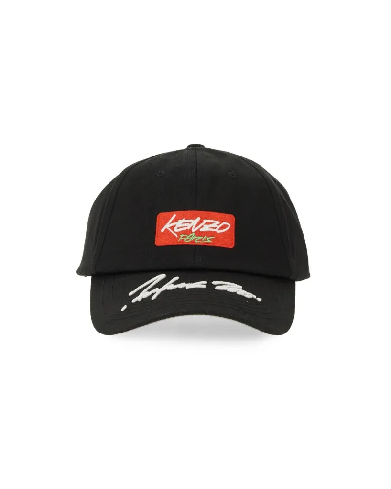 Kenzo Baseballhut mit Logo Black