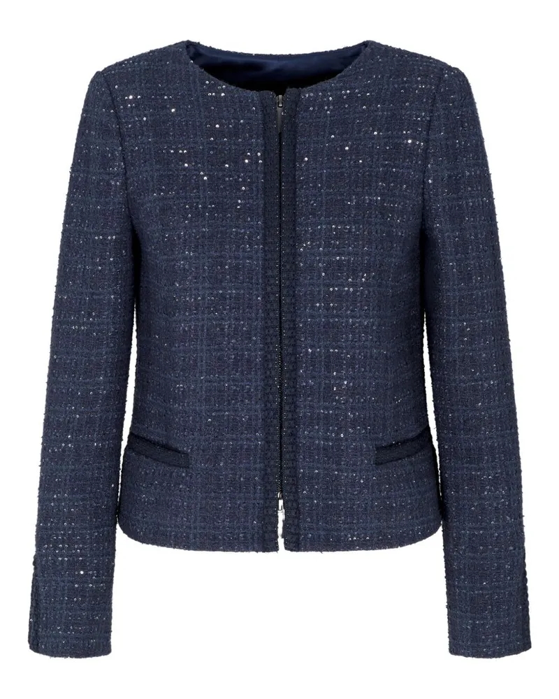 Emporio Armani Woll Blend Blazerjacke Blue